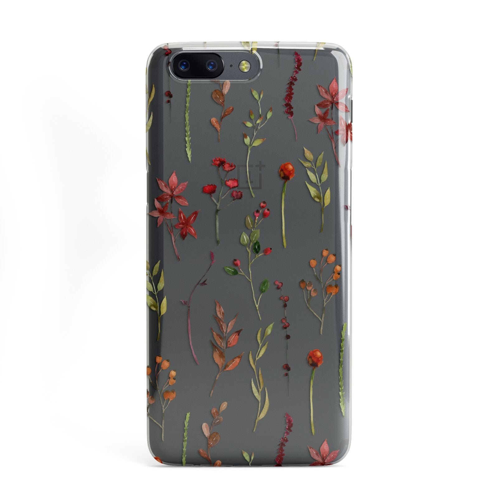 Clear Watercolour Flowers and Foliage OnePlus Case