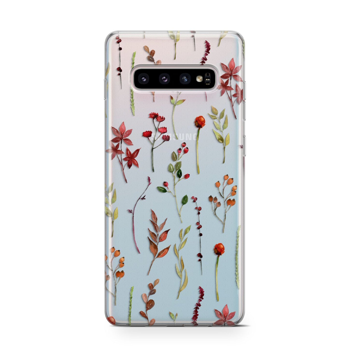 Watercolour Flowers and Foliage Protective Samsung Galaxy Case