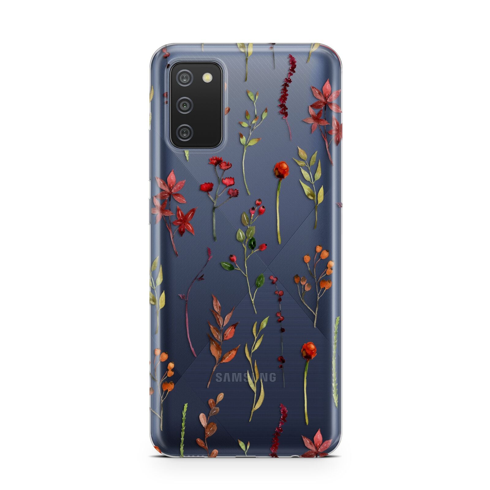 Watercolour Flowers and Foliage Samsung A02s Case