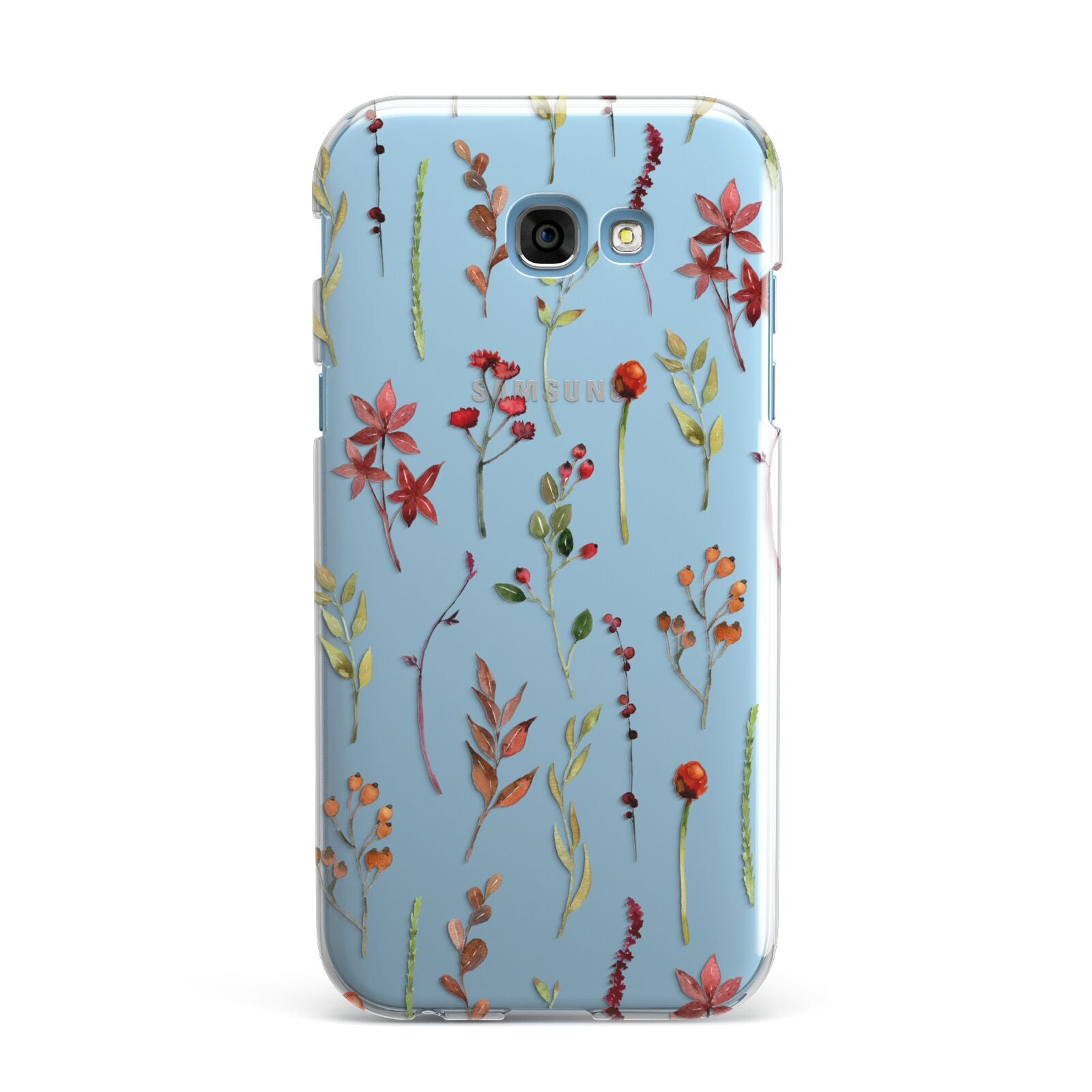 Watercolour Flowers and Foliage Samsung Galaxy A7 2017 Case