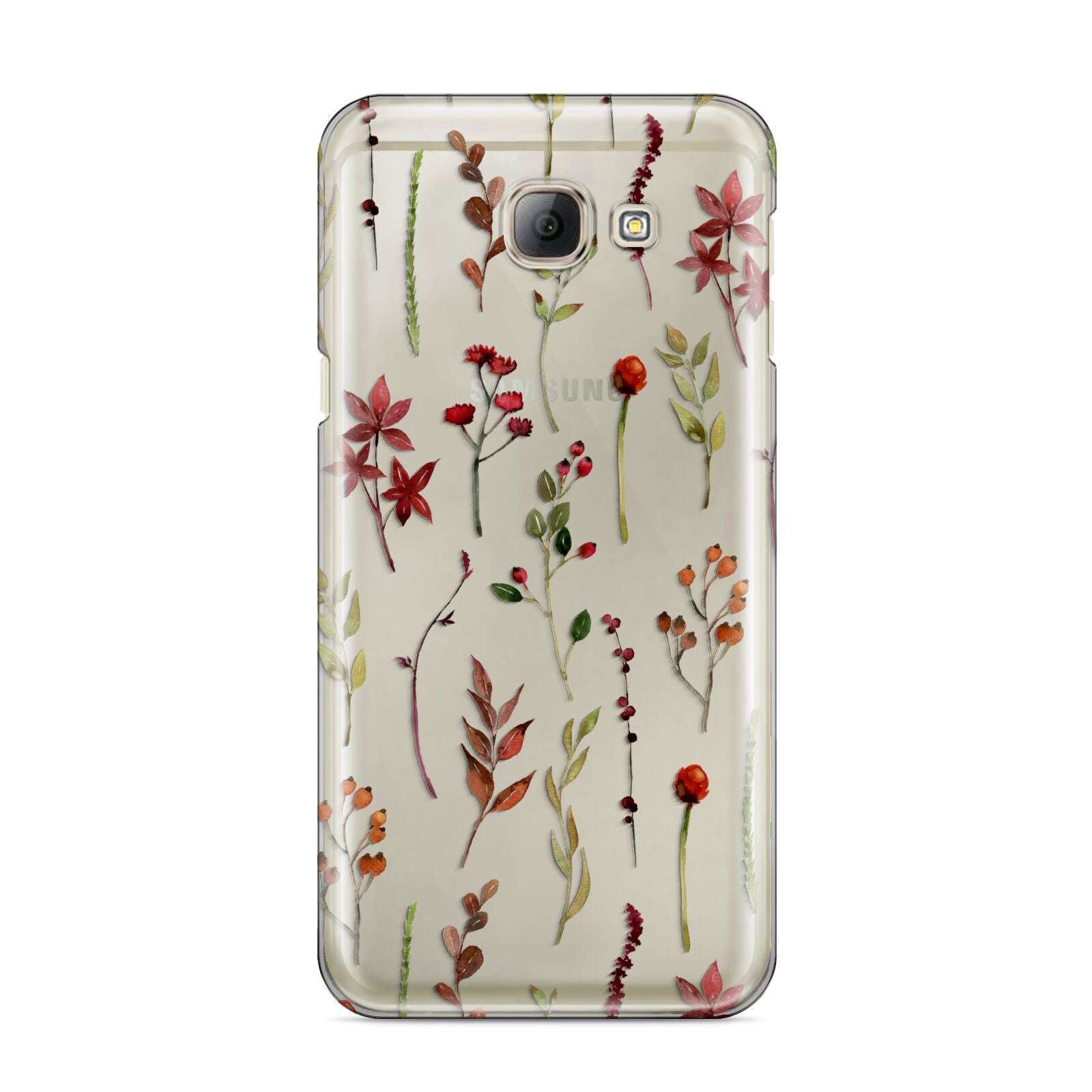 Watercolour Flowers and Foliage Samsung Galaxy A8 2016 Case