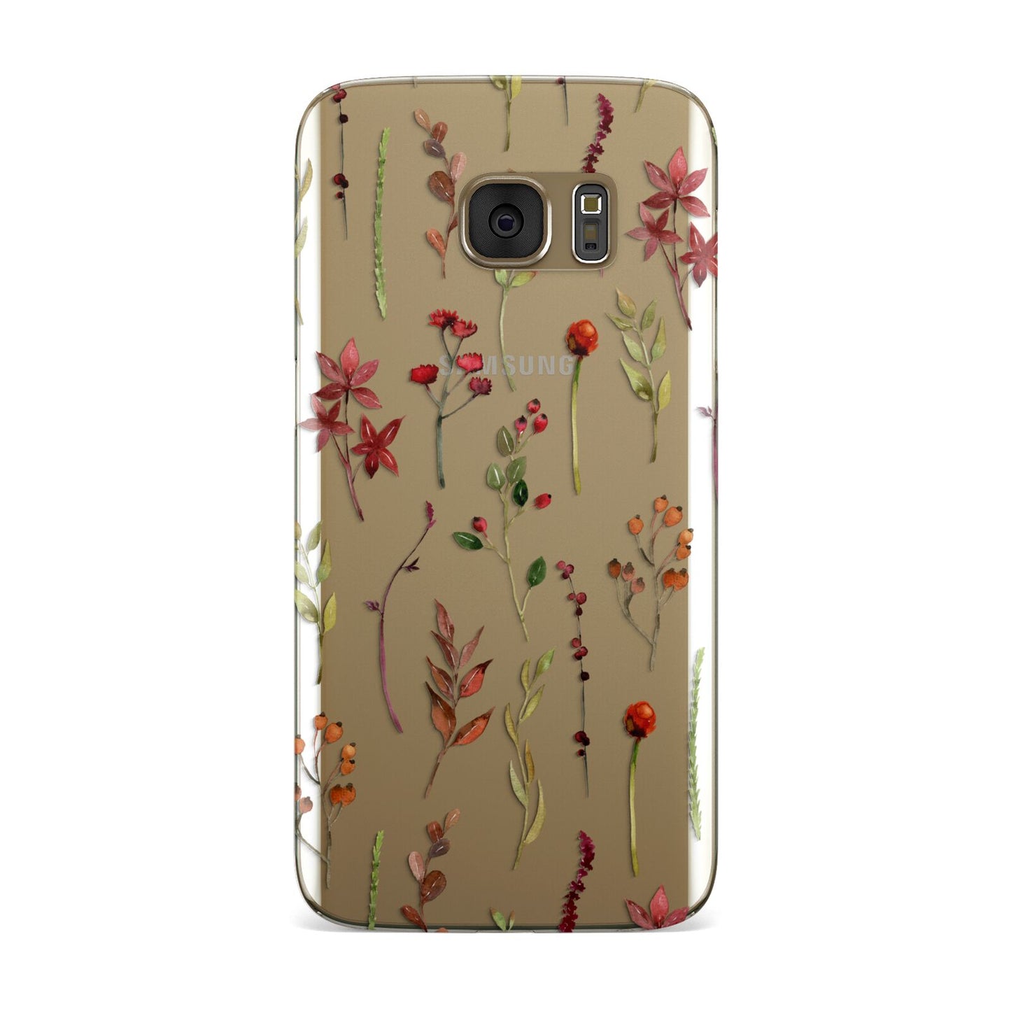 Watercolour Flowers and Foliage Samsung Galaxy Case