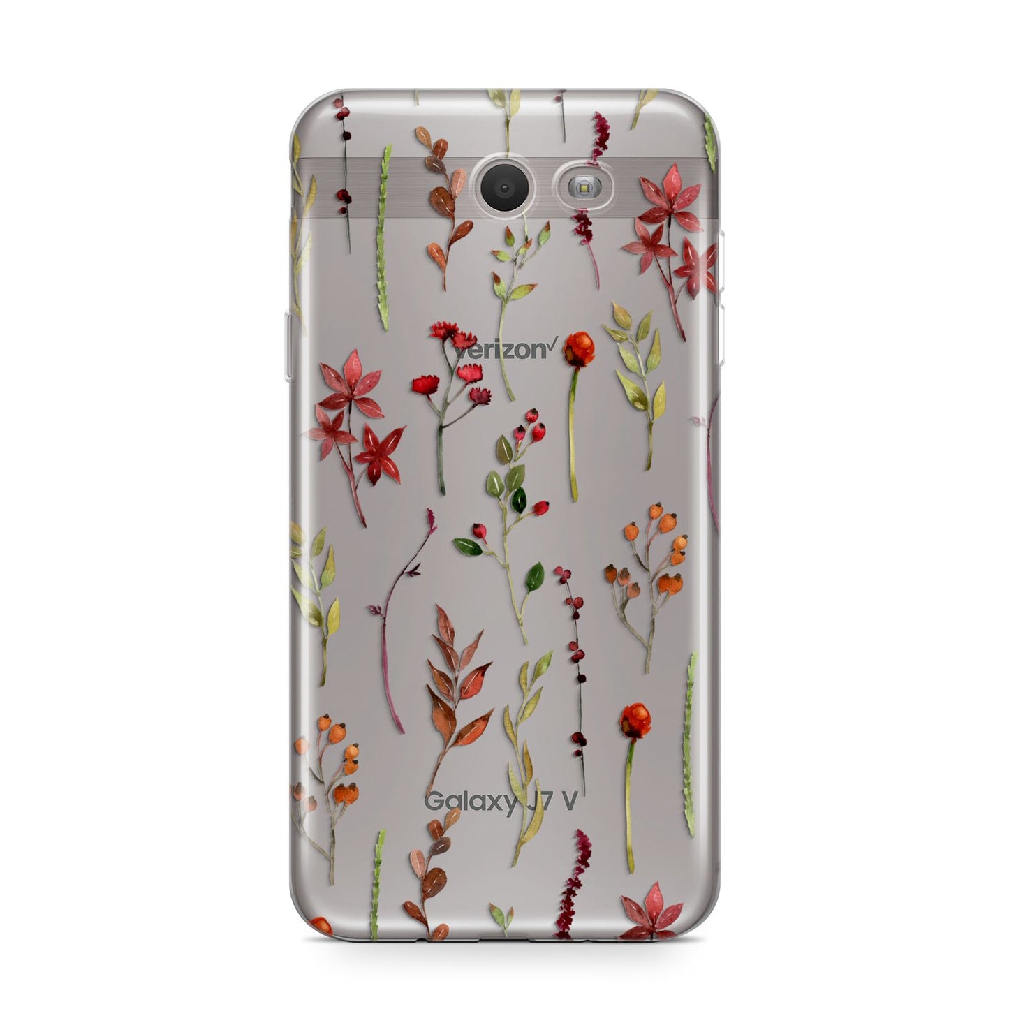 Watercolour Flowers and Foliage Samsung Galaxy J7 2017 Case