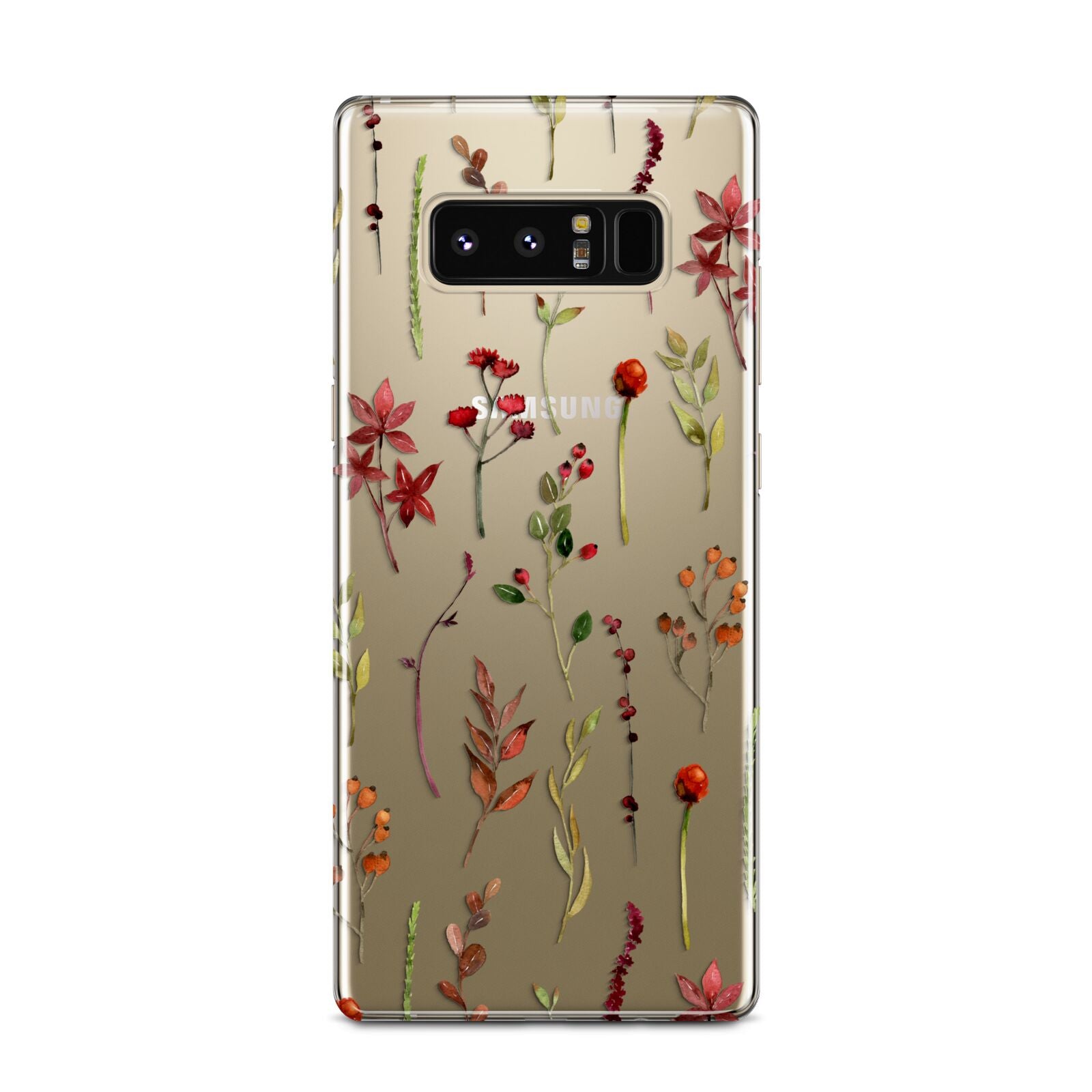 Watercolour Flowers and Foliage Samsung Galaxy Note 8 Case