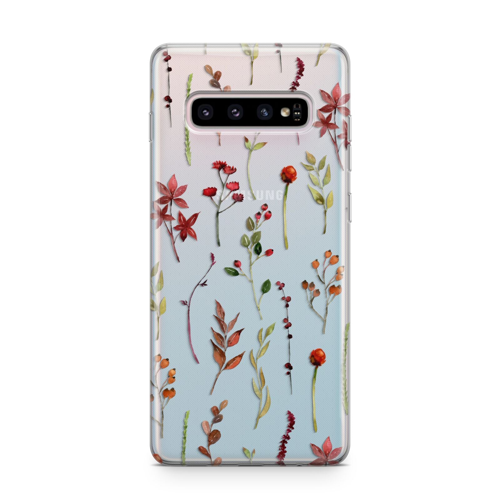 Watercolour Flowers and Foliage Samsung Galaxy S10 Plus Case