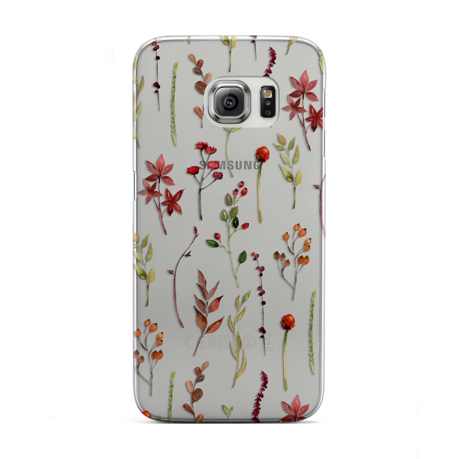 Watercolour Flowers and Foliage Samsung Galaxy S6 Edge Case