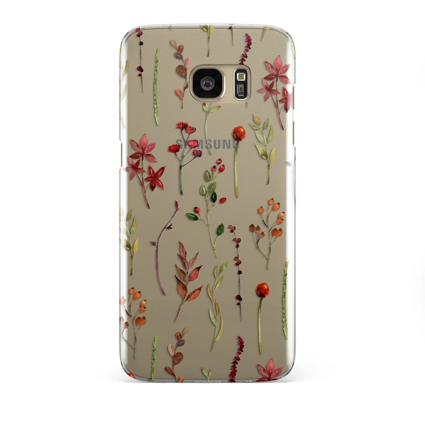 Watercolour Flowers and Foliage Samsung Galaxy S7 Edge Case