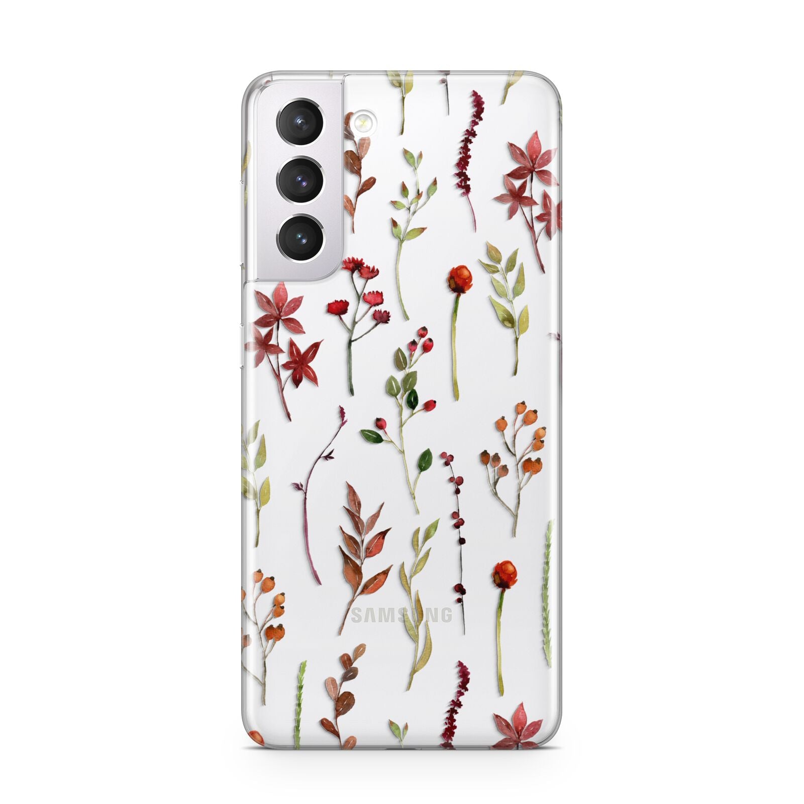 Watercolour Flowers and Foliage Samsung S21 Case