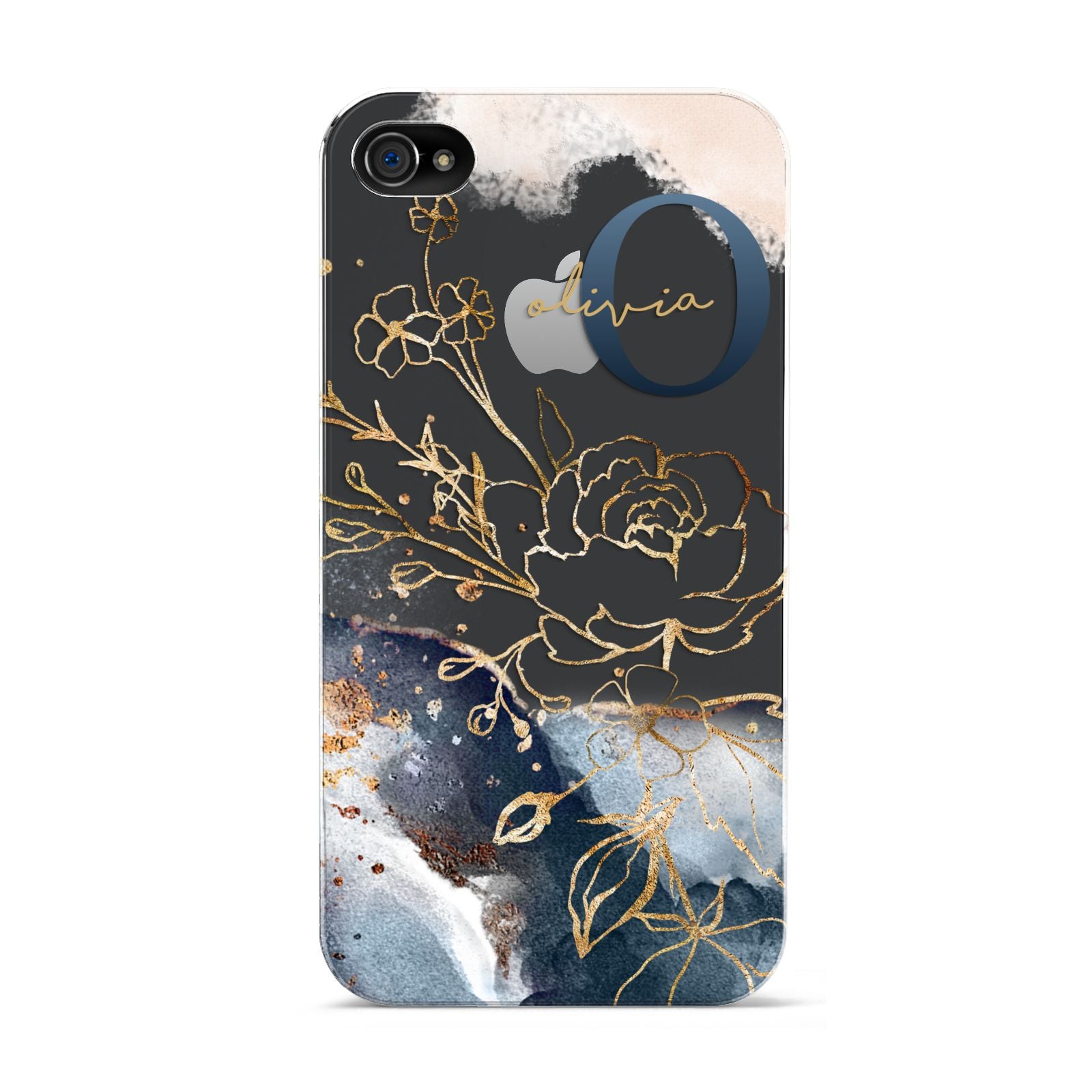 Watercolour Monogram Apple iPhone 4s Case