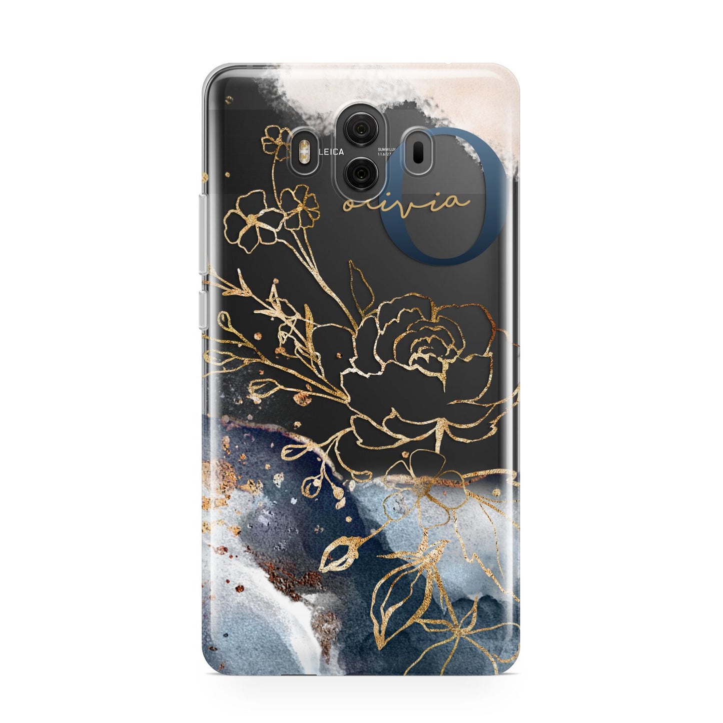 Watercolour Monogram Huawei Mate 10 Protective Phone Case