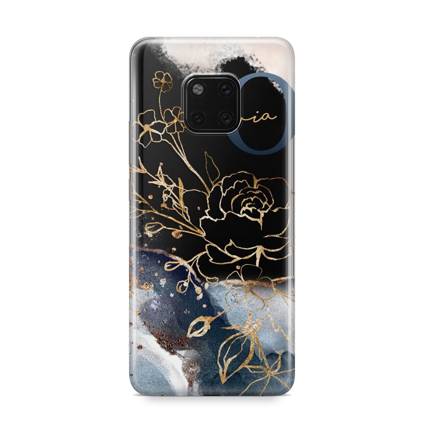 Watercolour Monogram Huawei Mate 20 Pro Phone Case