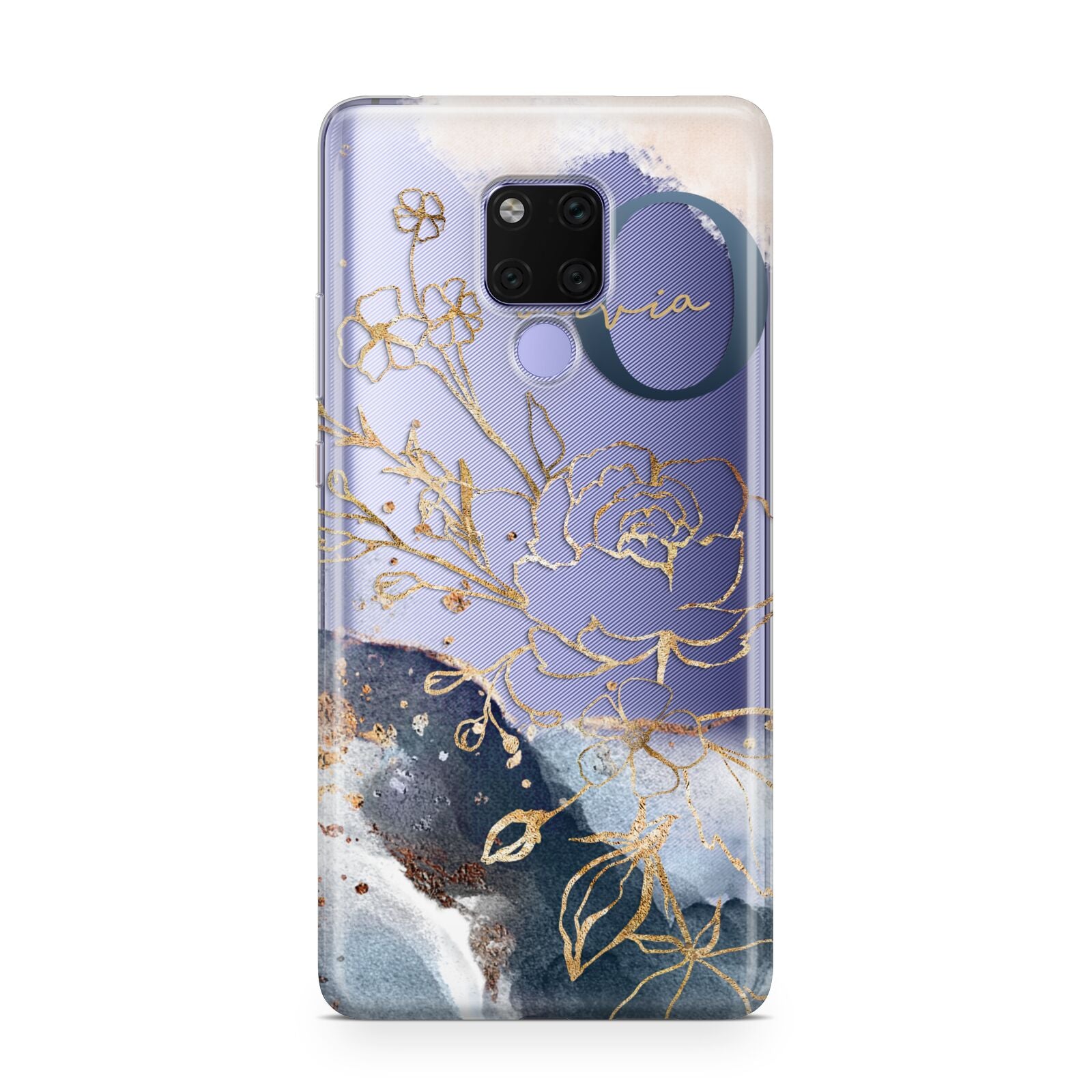 Watercolour Monogram Huawei Mate 20X Phone Case