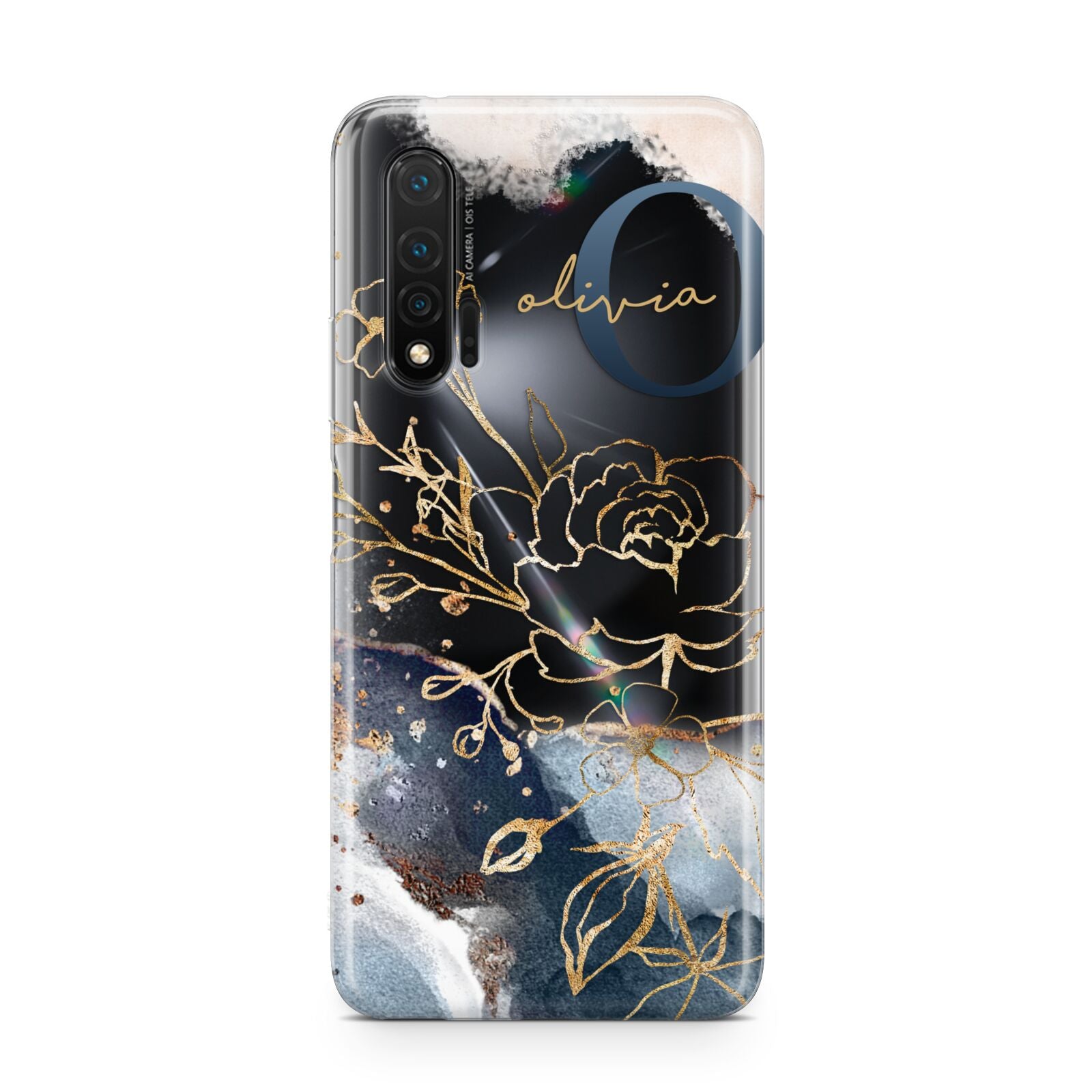 Watercolour Monogram Huawei Nova 6 Phone Case