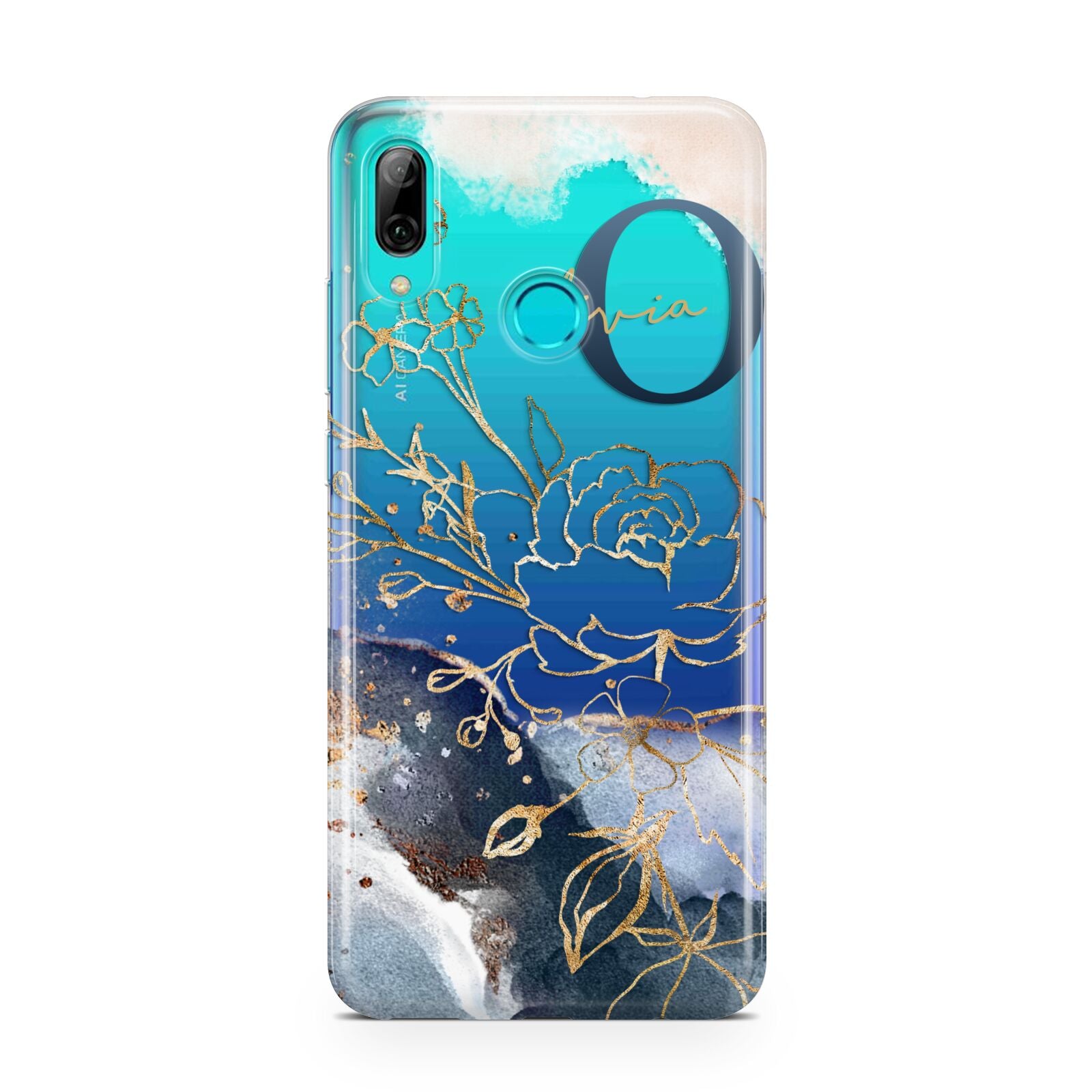 Watercolour Monogram Huawei P Smart 2019 Case