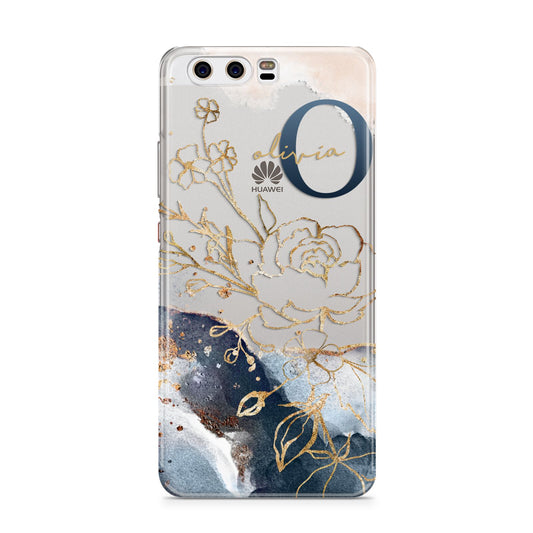 Watercolour Monogram Huawei P10 Phone Case