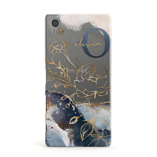 Watercolour Monogram Sony Xperia Case