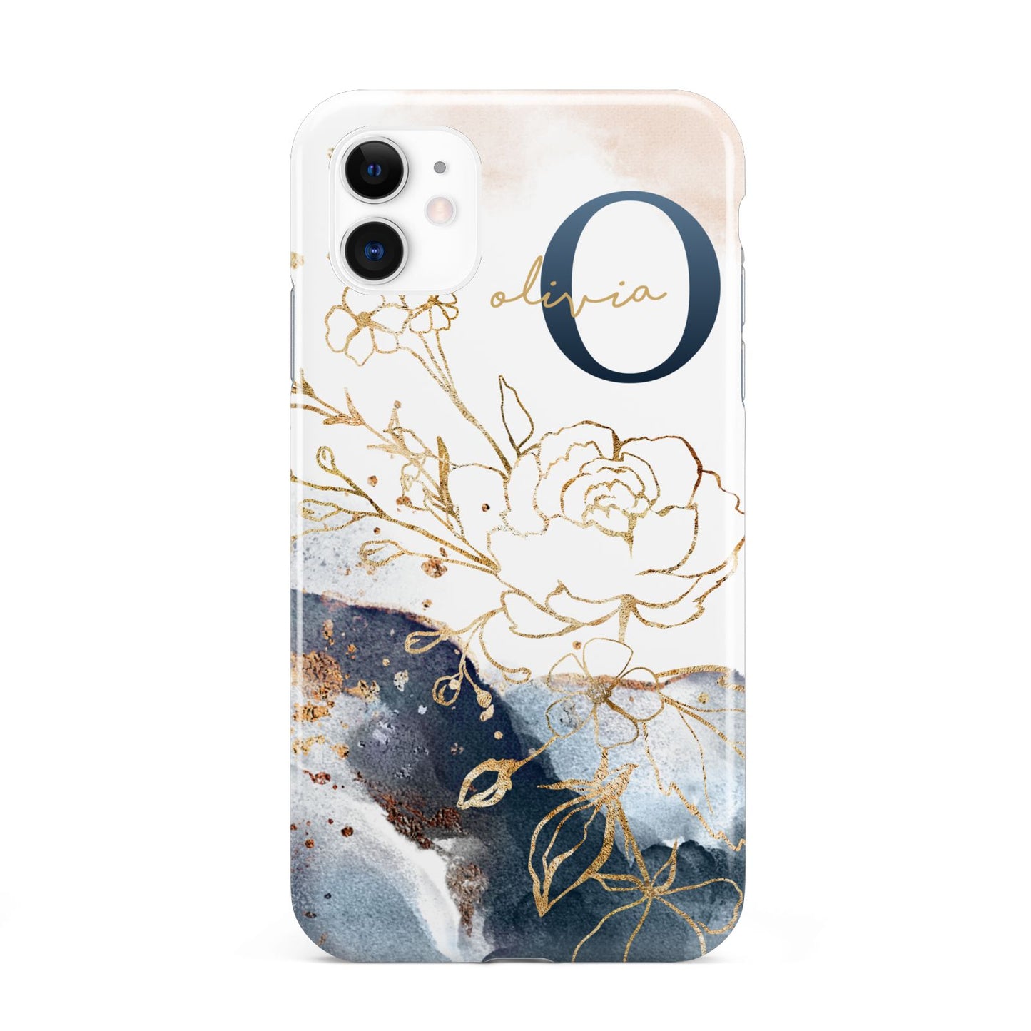 Watercolour Monogram iPhone 11 3D Tough Case