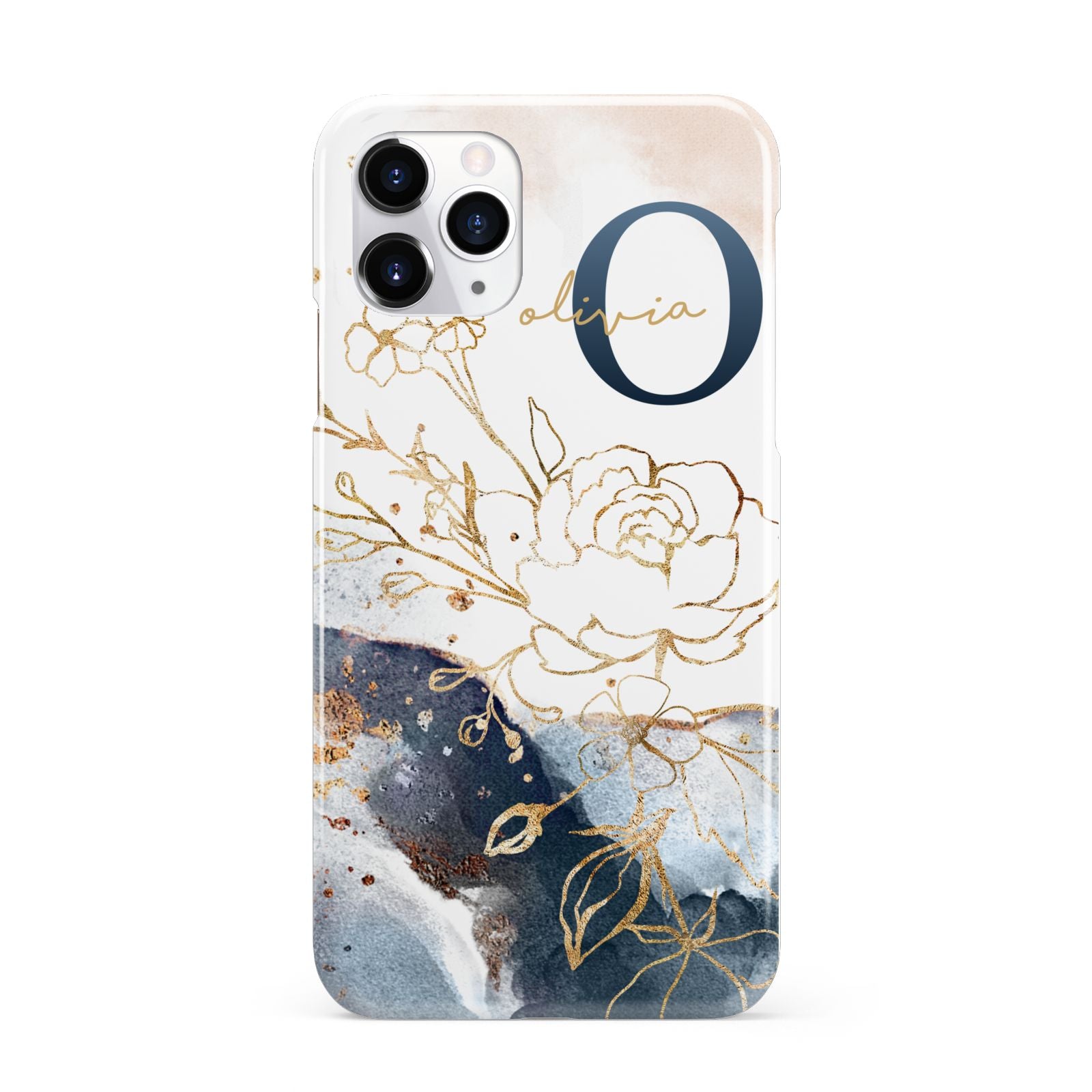 Watercolour Monogram iPhone 11 Pro 3D Snap Case