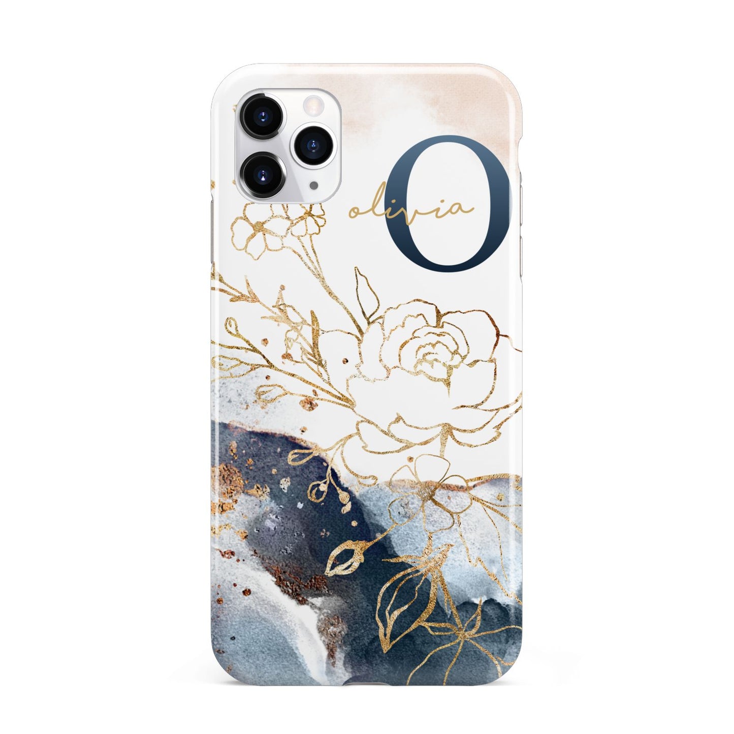 Watercolour Monogram iPhone 11 Pro Max 3D Tough Case