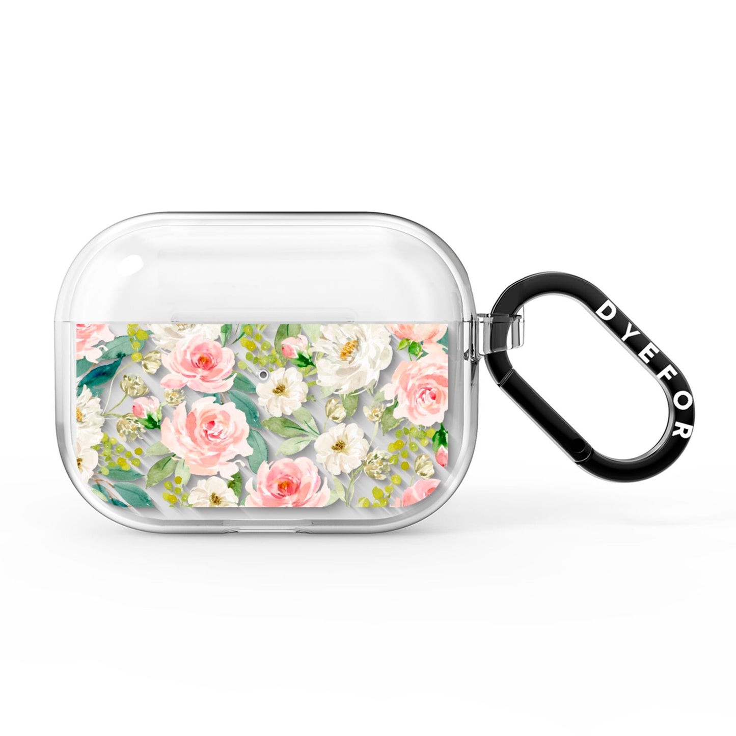 Watercolour Peonies Roses and Foliage AirPods Pro Clear Case