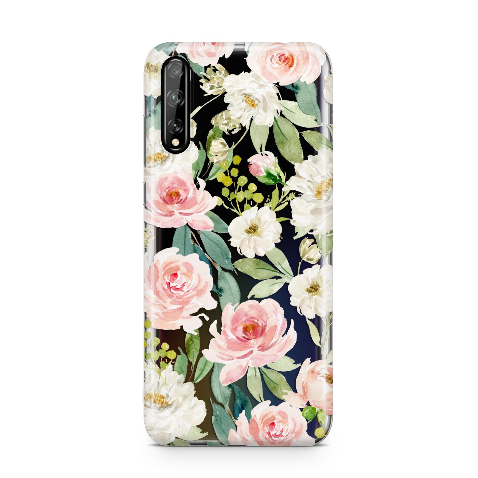 Watercolour Peonies Roses and Foliage Huawei Enjoy 10s Phone Case