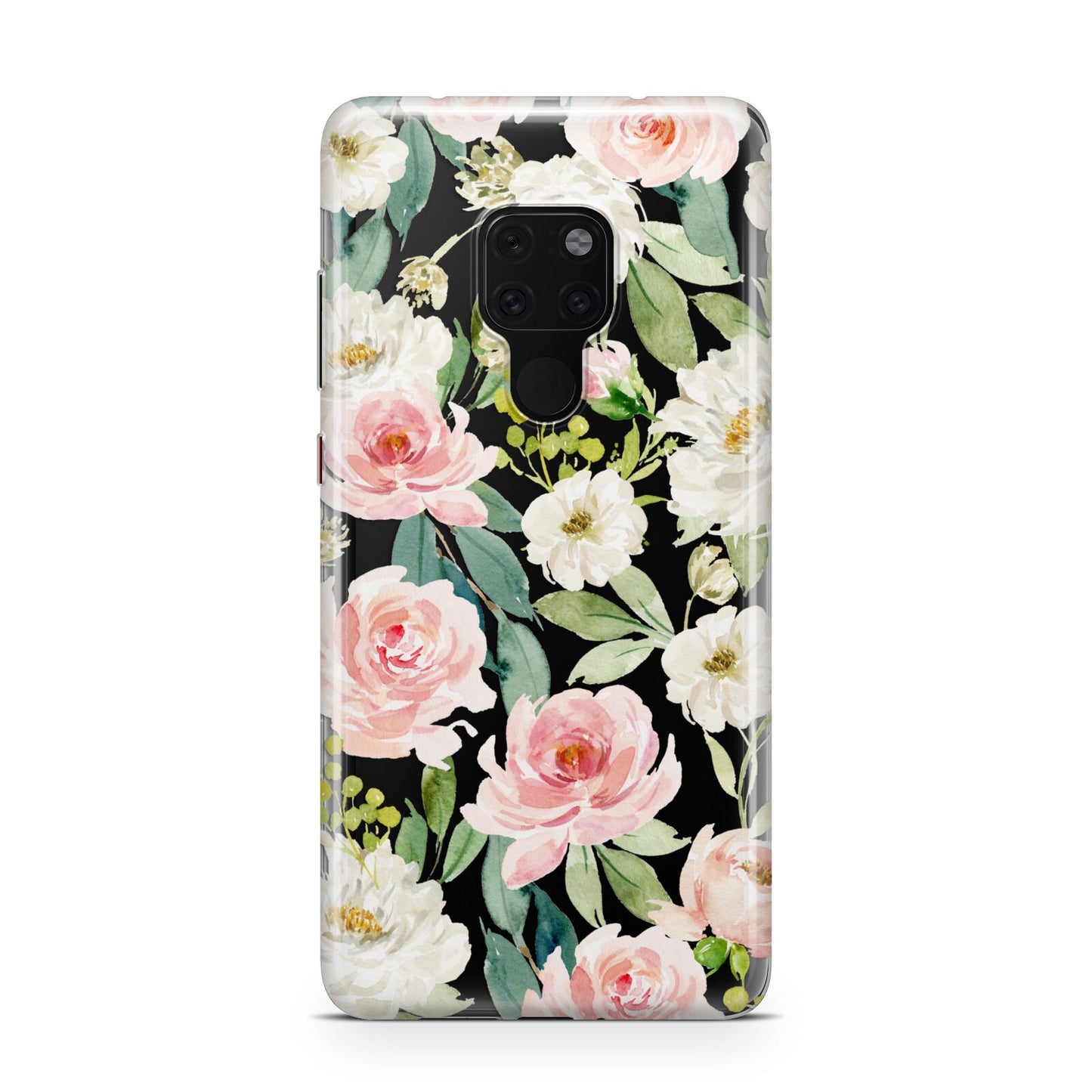 Watercolour Peonies Roses and Foliage Huawei Mate 20 Phone Case