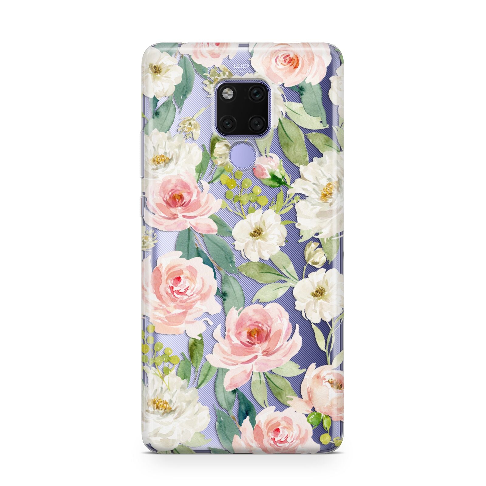 Watercolour Peonies Roses and Foliage Huawei Mate 20X Phone Case