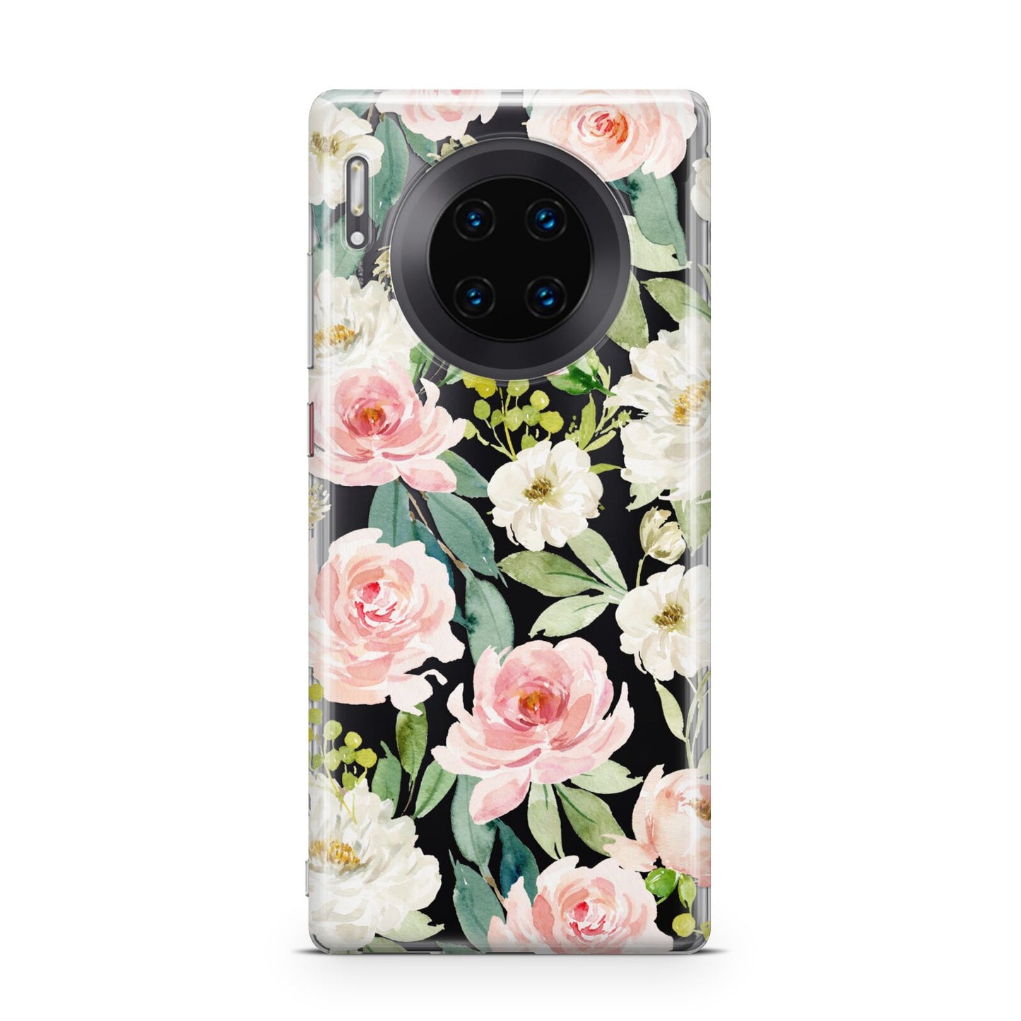 Watercolour Peonies Roses and Foliage Huawei Mate 30 Pro Phone Case