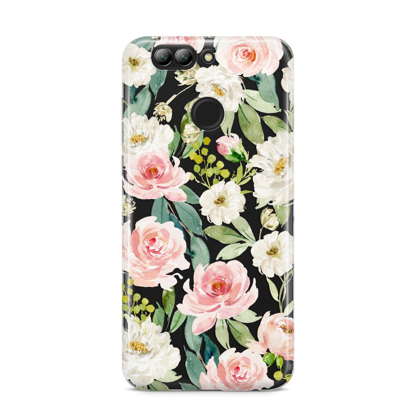 Watercolour Peonies Roses and Foliage Huawei Nova 2s Phone Case