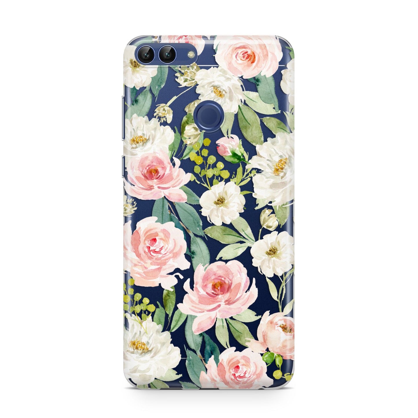 Watercolour Peonies Roses and Foliage Huawei P Smart Case