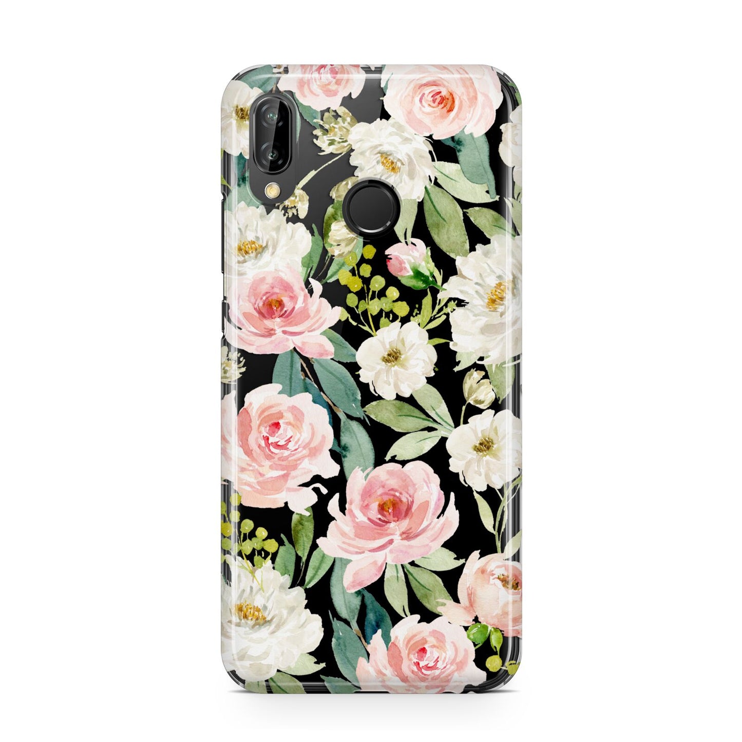 Watercolour Peonies Roses and Foliage Huawei P20 Lite Phone Case