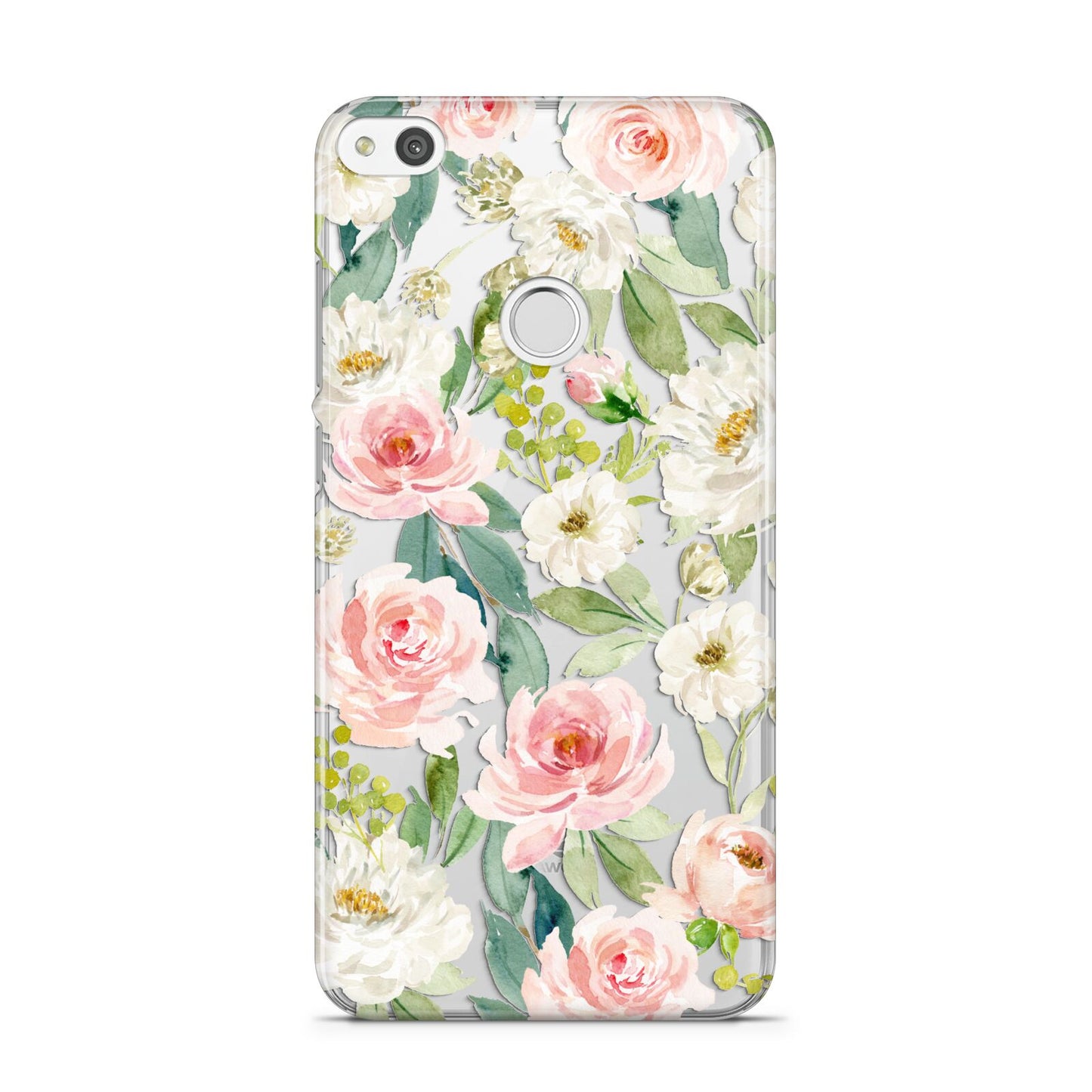 Watercolour Peonies Roses and Foliage Huawei P8 Lite Case