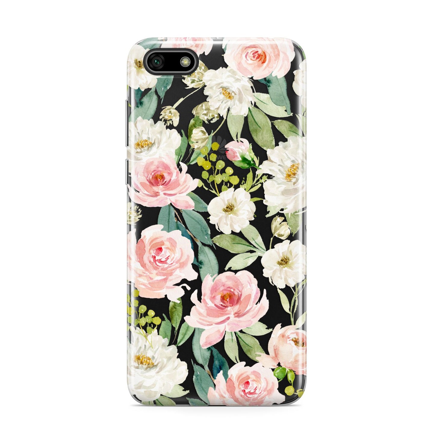 Watercolour Peonies Roses and Foliage Huawei Y5 Prime 2018 Phone Case