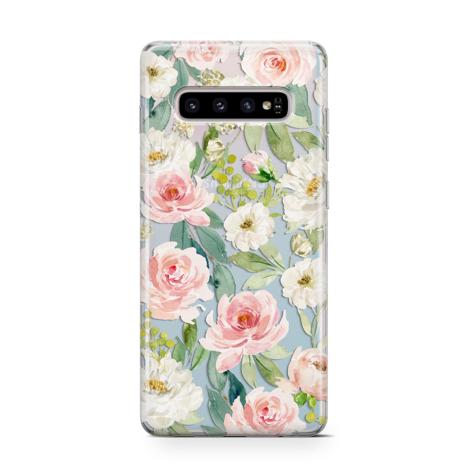 Watercolour Peonies Roses and Foliage Protective Samsung Galaxy Case