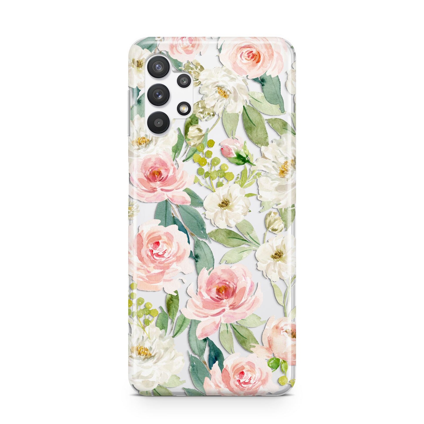 Watercolour Peonies Roses and Foliage Samsung A32 5G Case