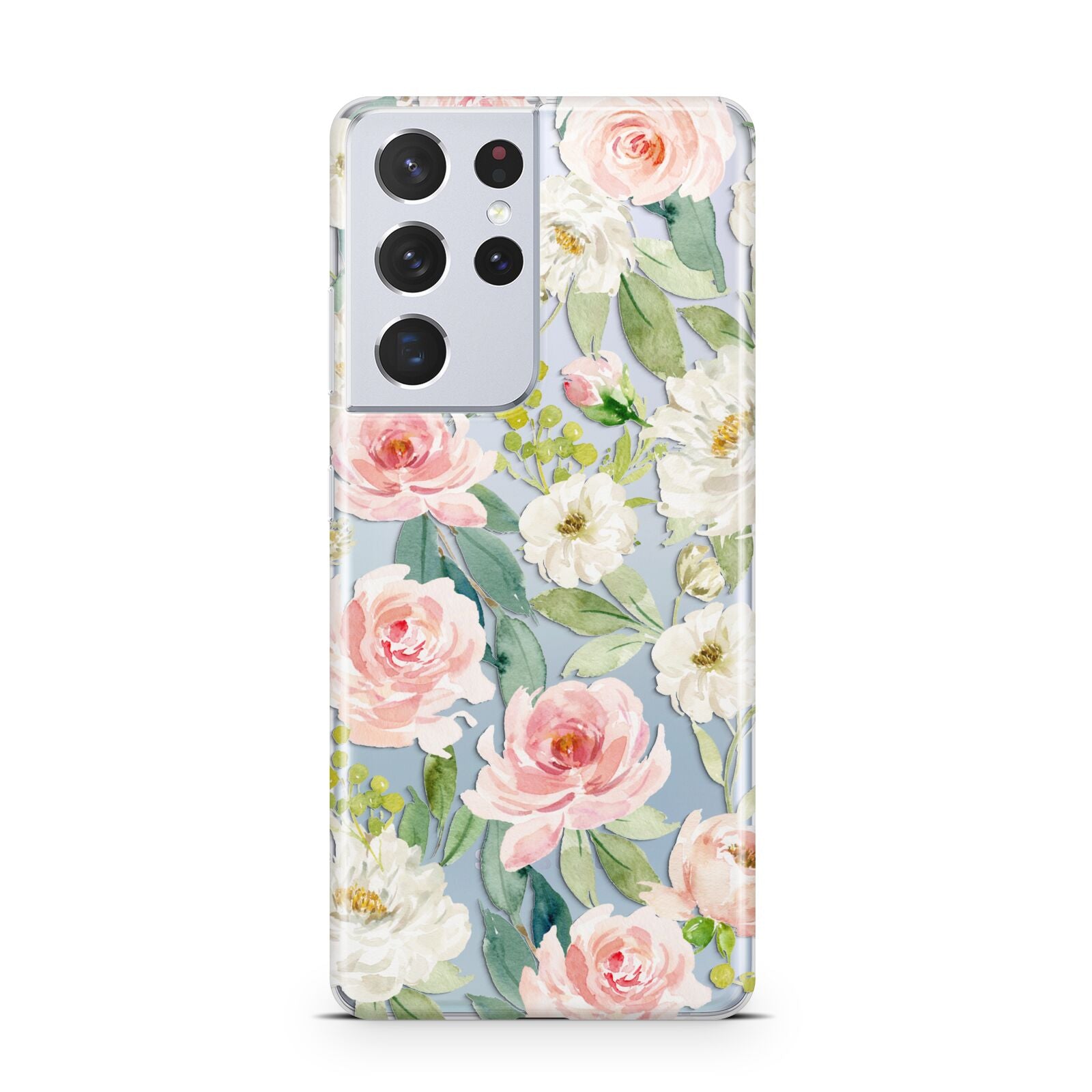 Watercolour Peonies Roses and Foliage Samsung S21 Ultra Case