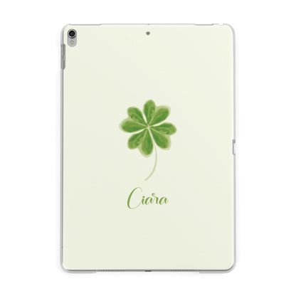 Watercolour Shamrock Custom Apple iPad Silver Case