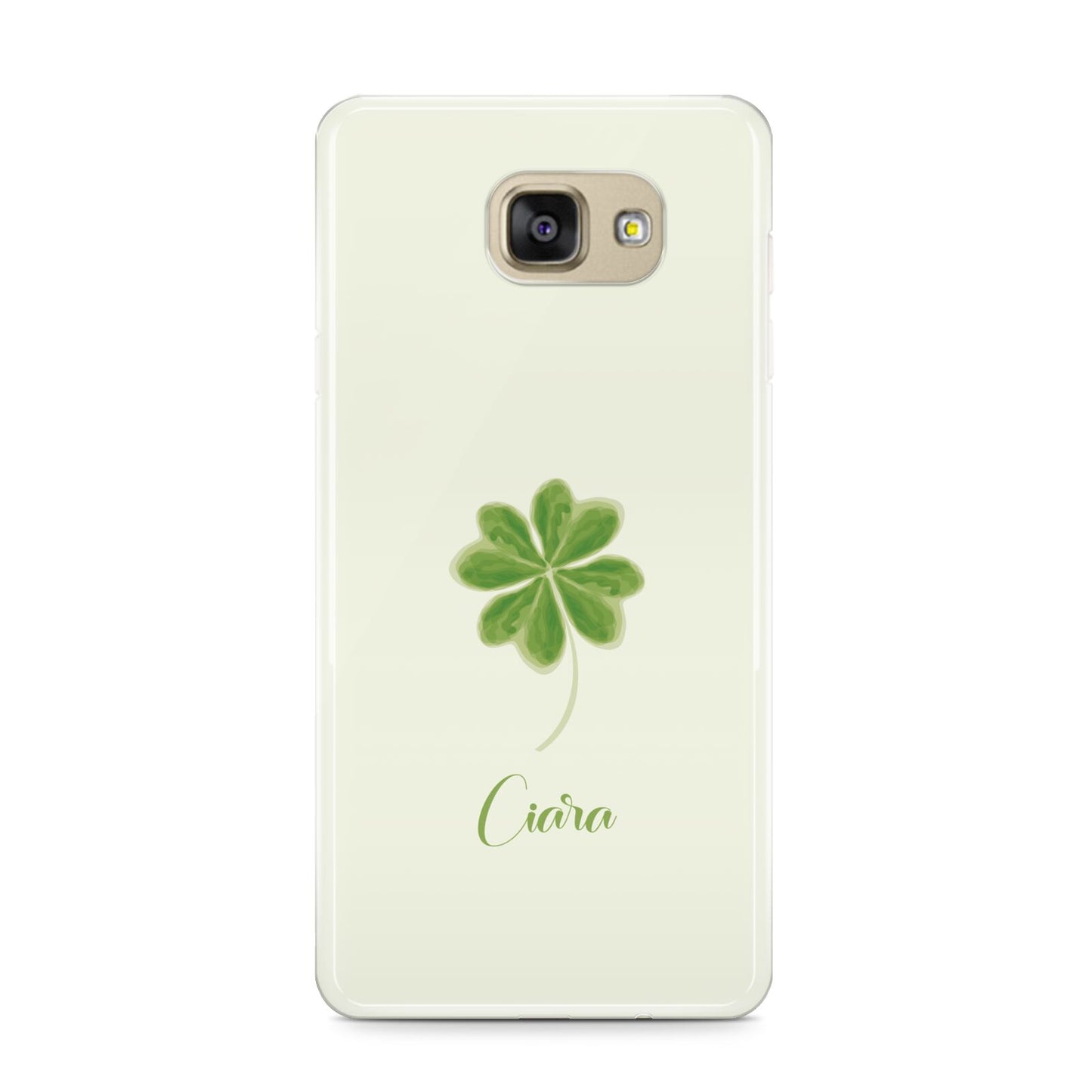 Watercolour Shamrock Custom Samsung Galaxy A9 2016 Case on gold phone