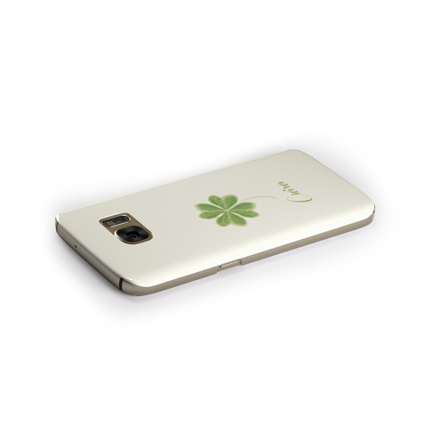 Watercolour Shamrock Custom Samsung Galaxy Case Side Close Up