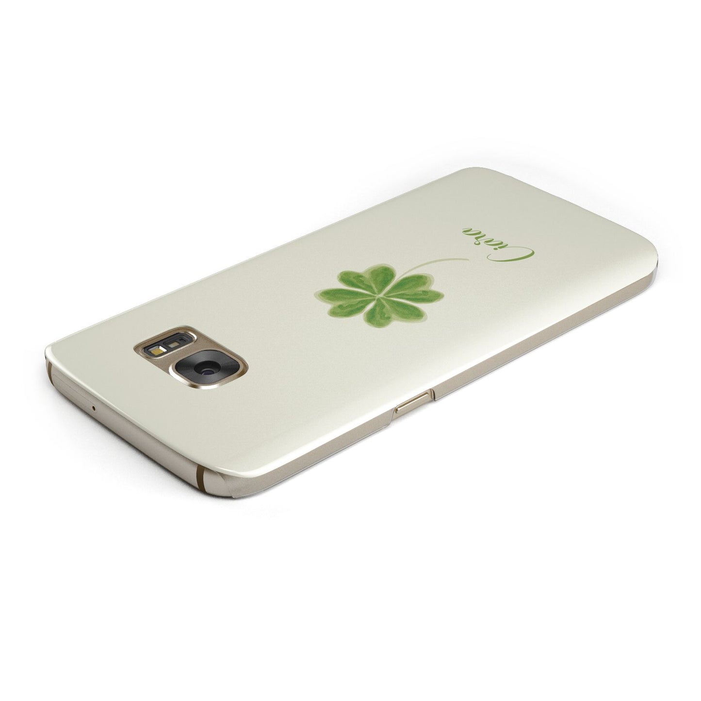 Watercolour Shamrock Custom Samsung Galaxy Case Top Cutout