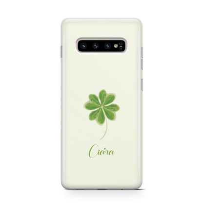 Watercolour Shamrock Custom Samsung Galaxy S10 Case