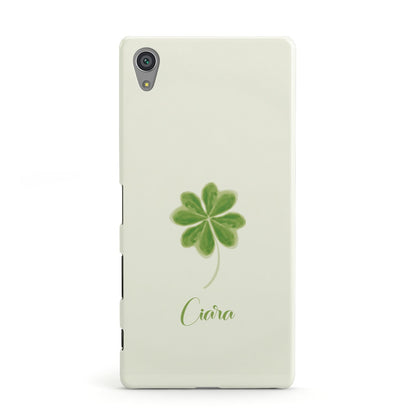 Watercolour Shamrock Custom Sony Xperia Case