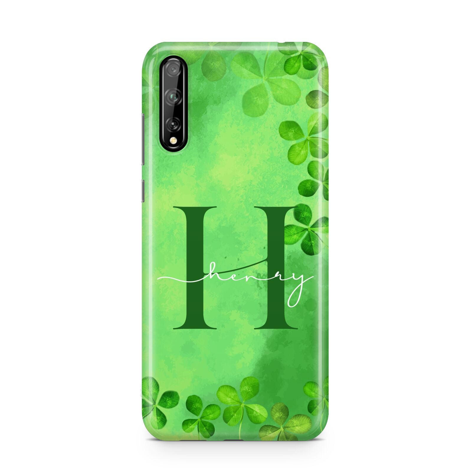 Watercolour Shamrock Pattern Name Huawei Enjoy 10s Phone Case