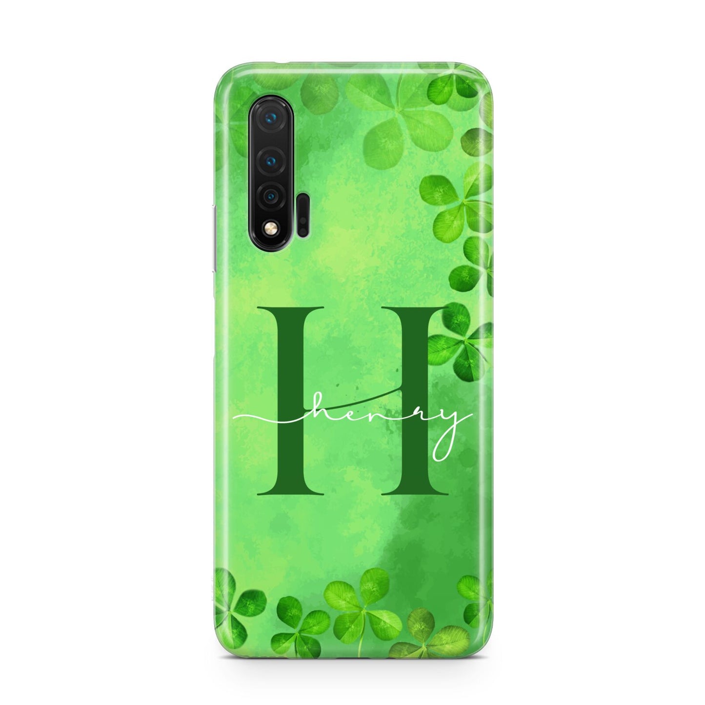 Watercolour Shamrock Pattern Name Huawei Nova 6 Phone Case