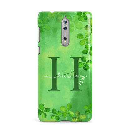 Watercolour Shamrock Pattern Name Nokia Case