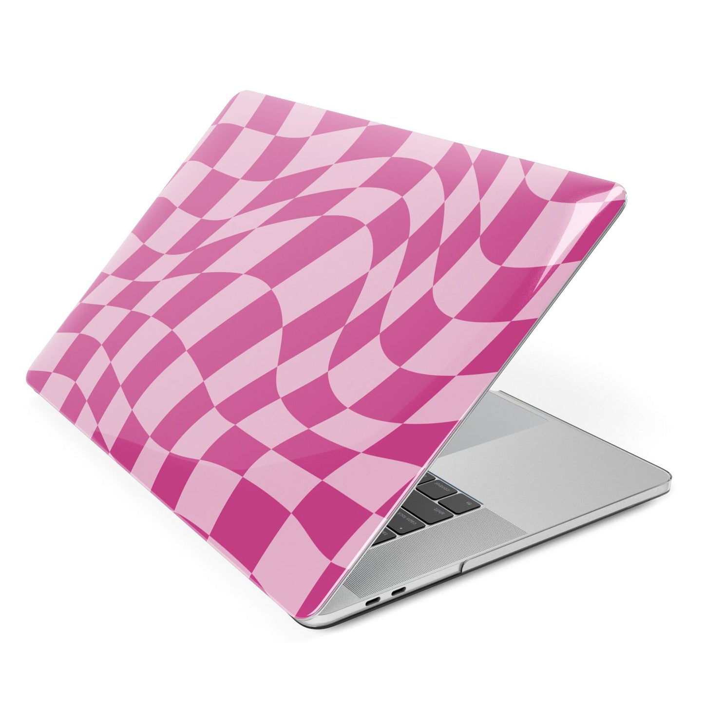 Wavy Check Apple MacBook Case Side View