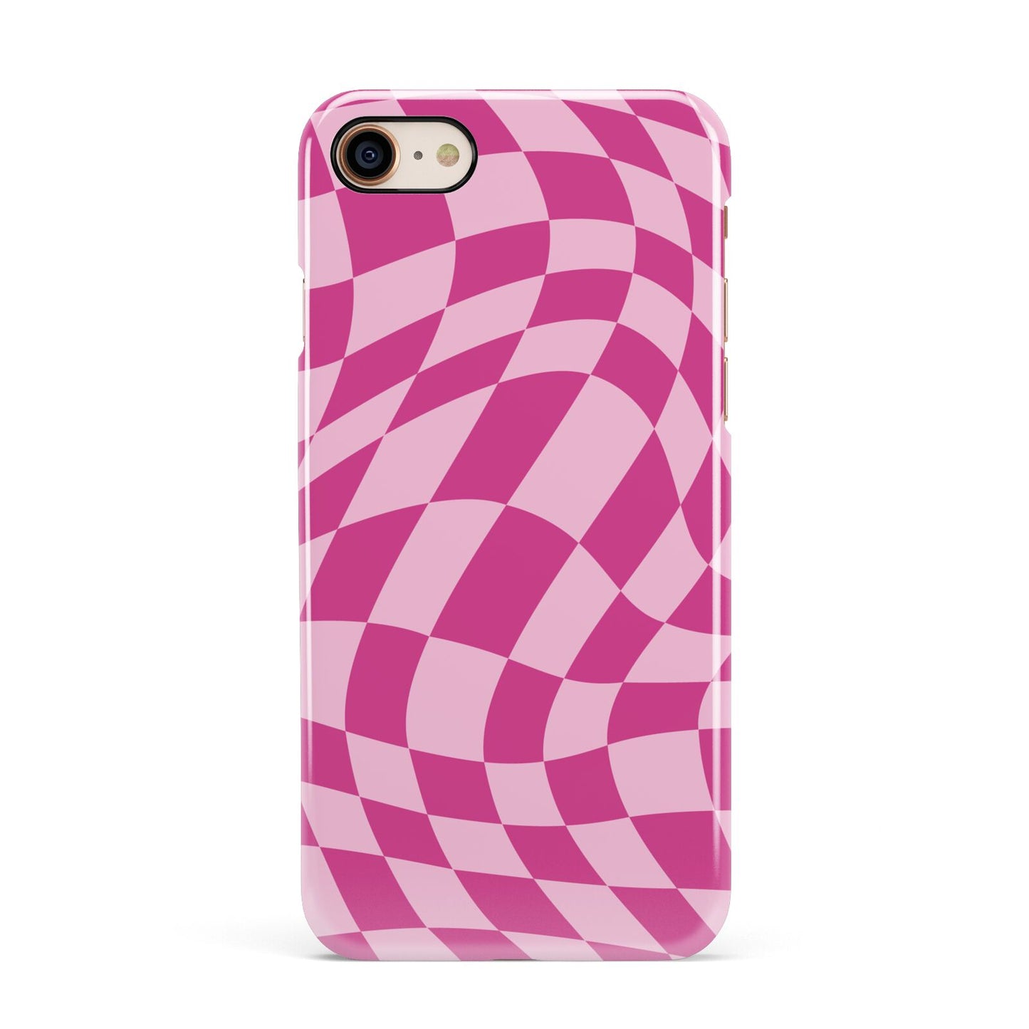 Wavy Check Apple iPhone 7 8 3D Snap Case