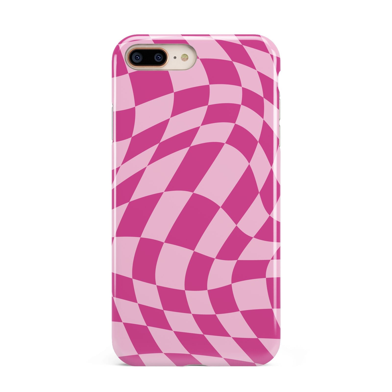 Wavy Check Apple iPhone 7 8 Plus 3D Tough Case