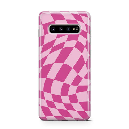 Wavy Check Samsung Galaxy S10 Case