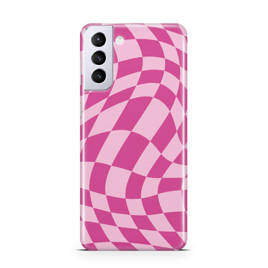 Wavy Check Samsung S21 Plus Phone Case